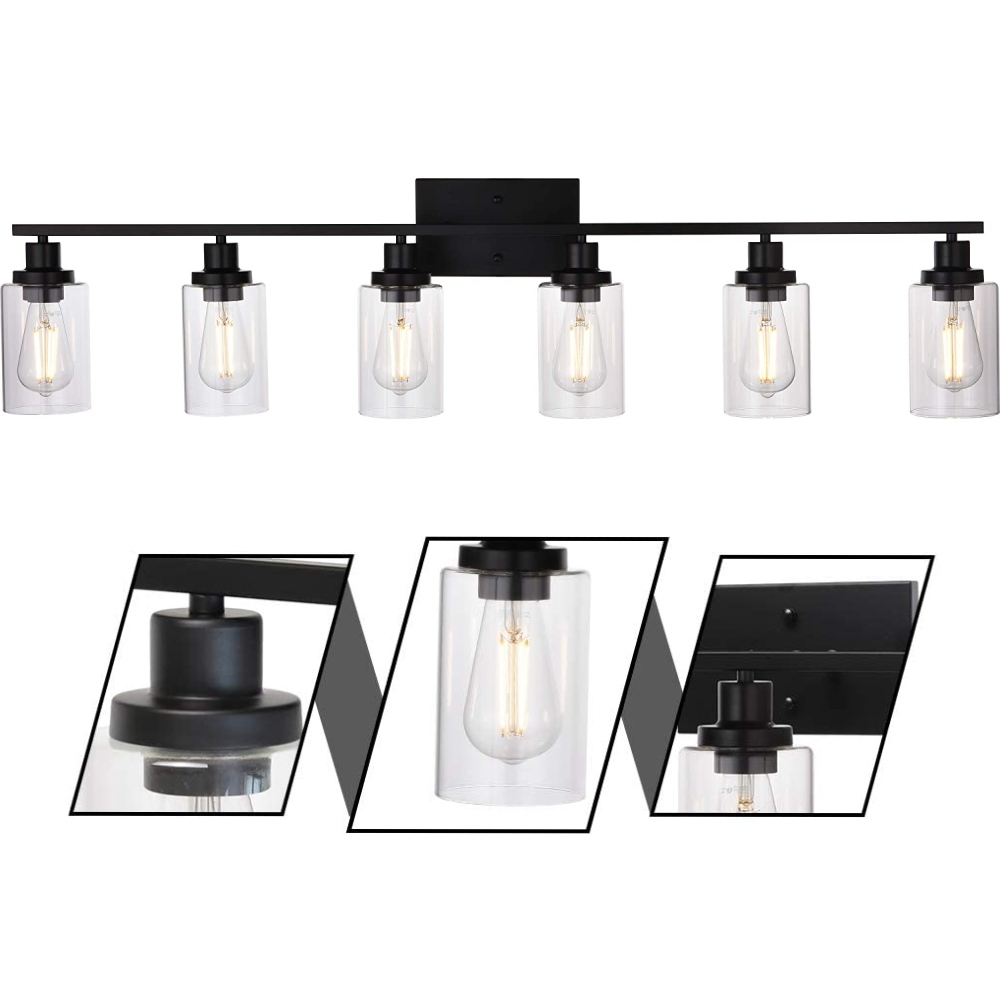 Clear Glass Wall Lighting, 2 Light: image 4