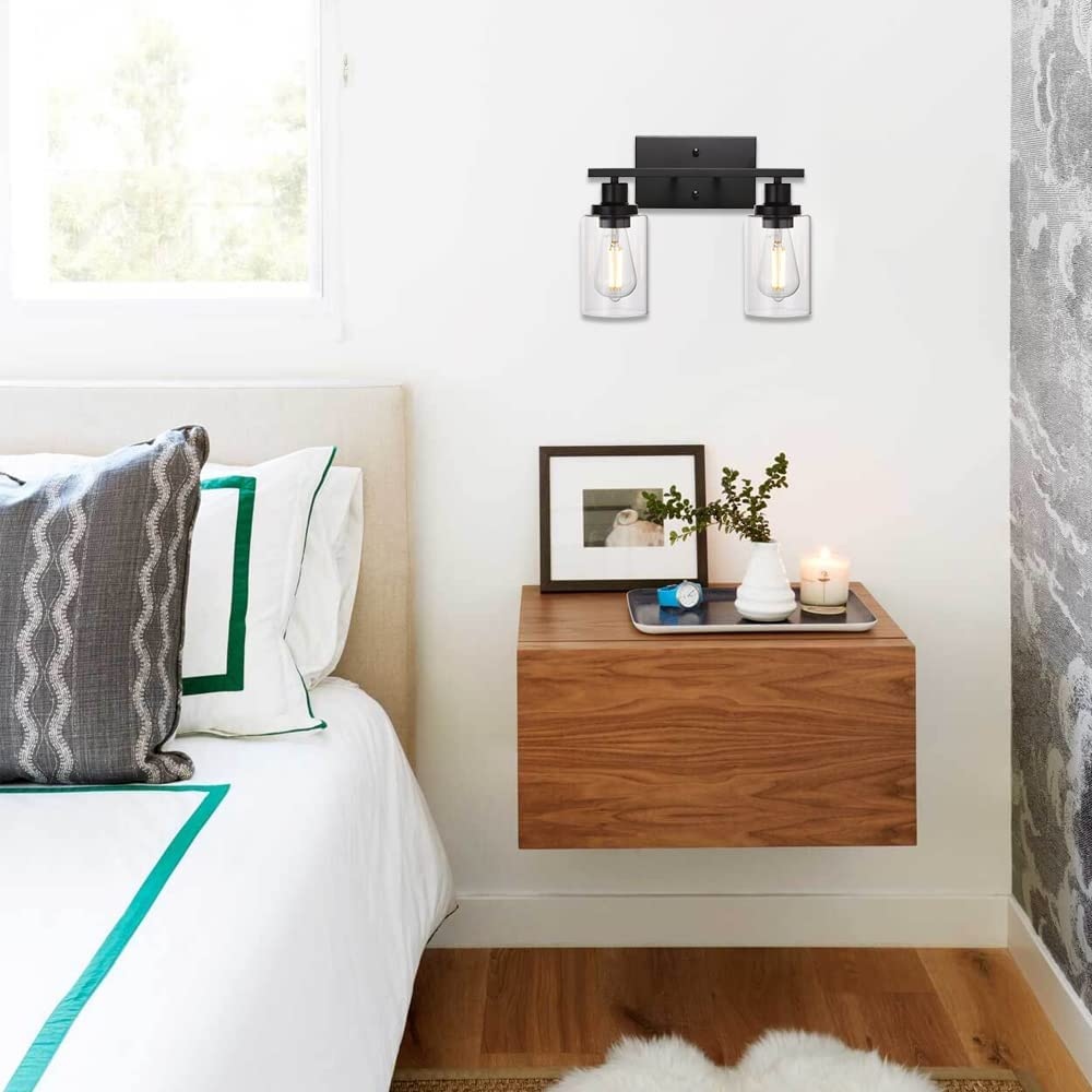 Clear Glass Wall Lighting, 2 Light: image 6